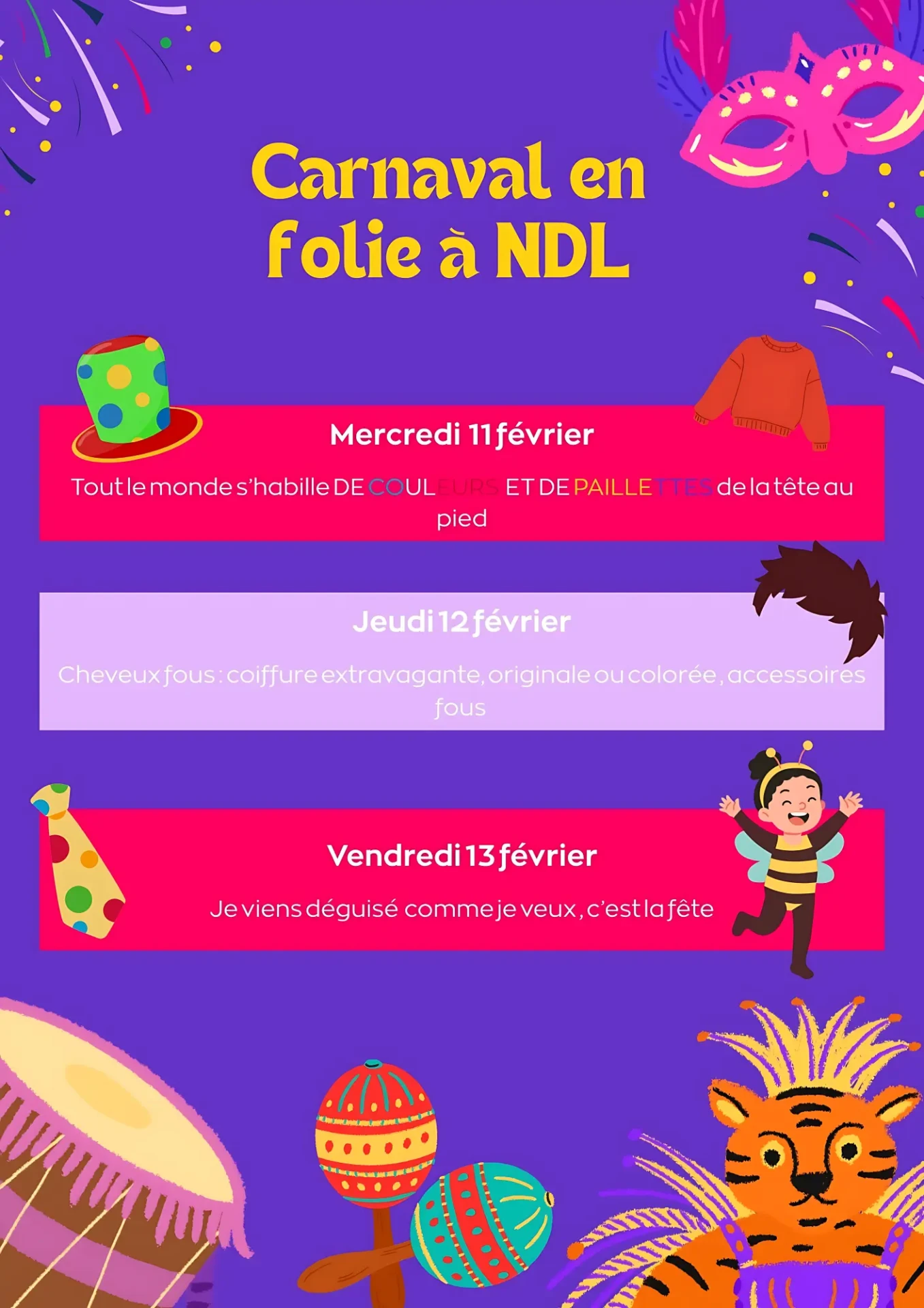 NDL prépare le Carnaval 🎭