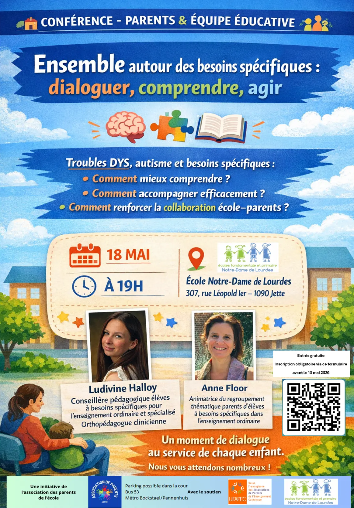 Invitation à la conférence – Ensemble autour des besoins spécifiques : dialoguer, comprendre, agir