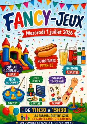 Fancy jeux ce mercredi